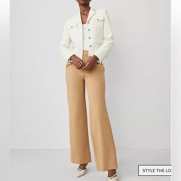 Ann Taylor Ponte Straight Leg Pant - Picture 1 of 4